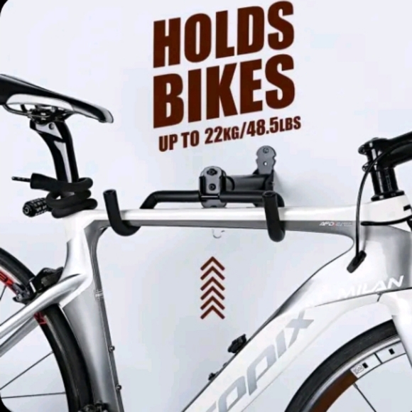 Gootus Bike Wall Mount Hanger Horizontal Bicycle Indoor Storage Rack Cycling 2pk